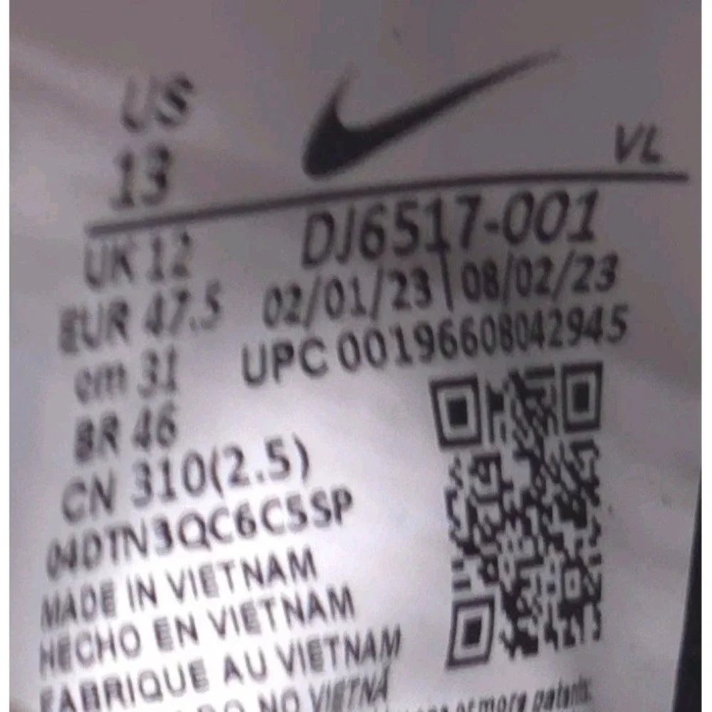 Nike Alpha Huarache NXT Baseball Metal Cleats‎ Black White DJ6517-001 Size 13